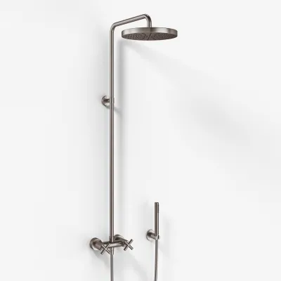 Fly Classic FBR7100 - XL Rain DeLux Shower Ø24, PVD Brushed Steel