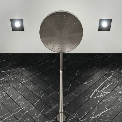 Fly Classic FBR7100 - XL Rain DeLux Shower Ø24, PVD Brushed Steel