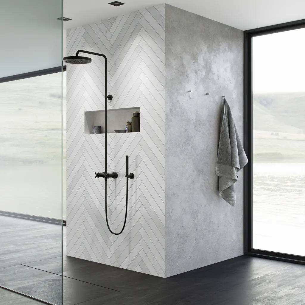 Fly Classic FBR7100 - XL Rain DeLux Shower Ø24, Matt black