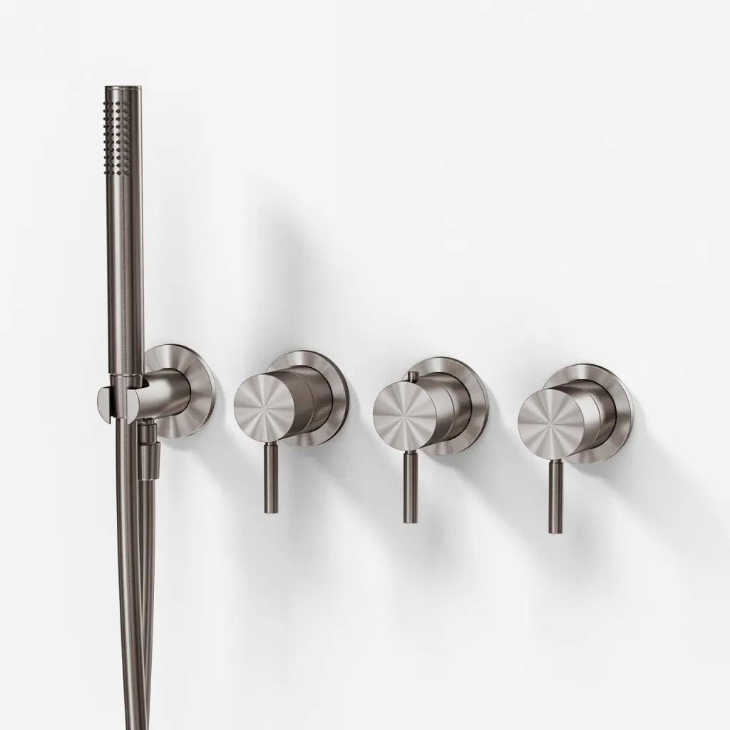 Semplice STB801 - Thermostat set, PVD Brushed Steel