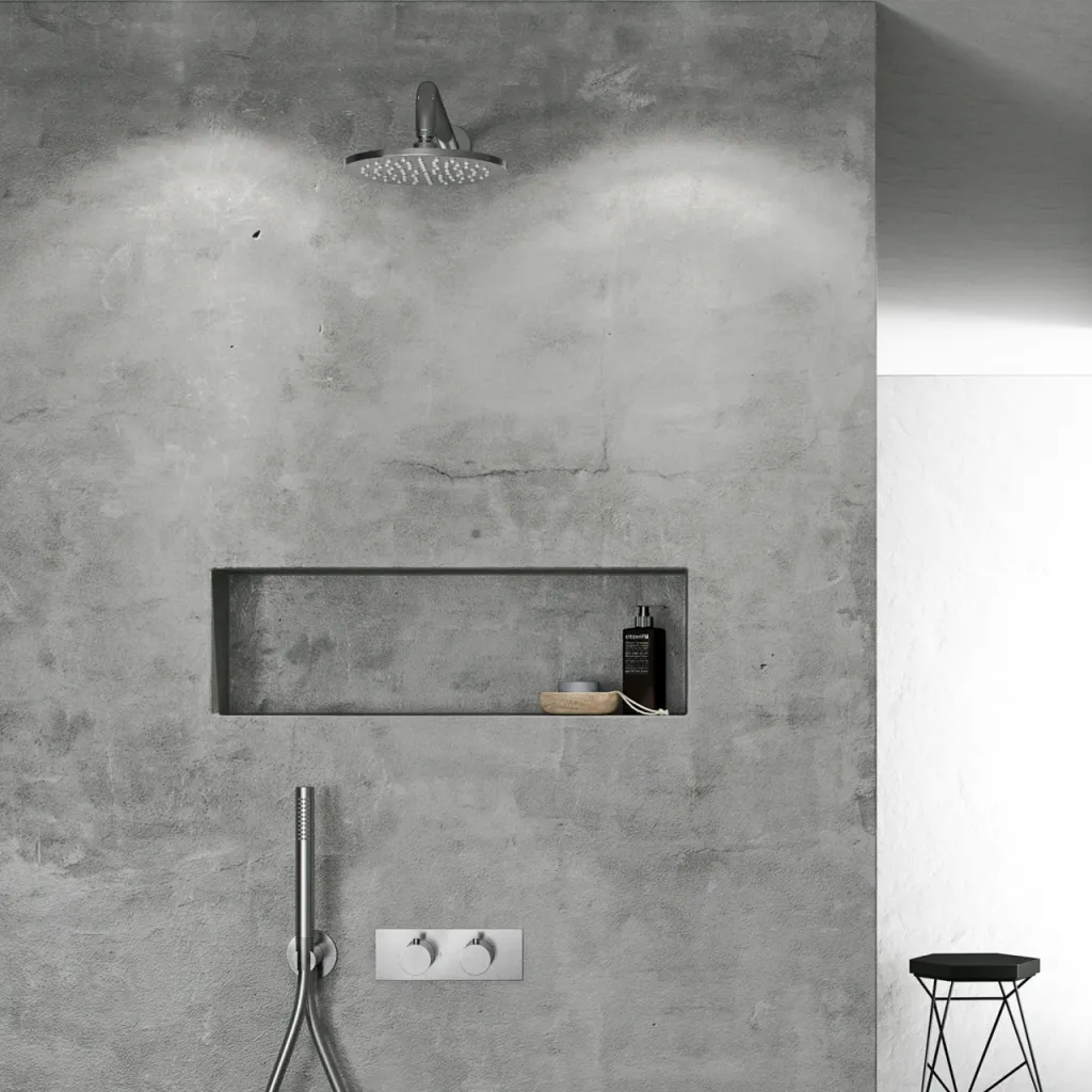 Classwell C18 S01 - Thermostat set Rain DeLuxe Ø20, wall, Brushed Stainless Steel