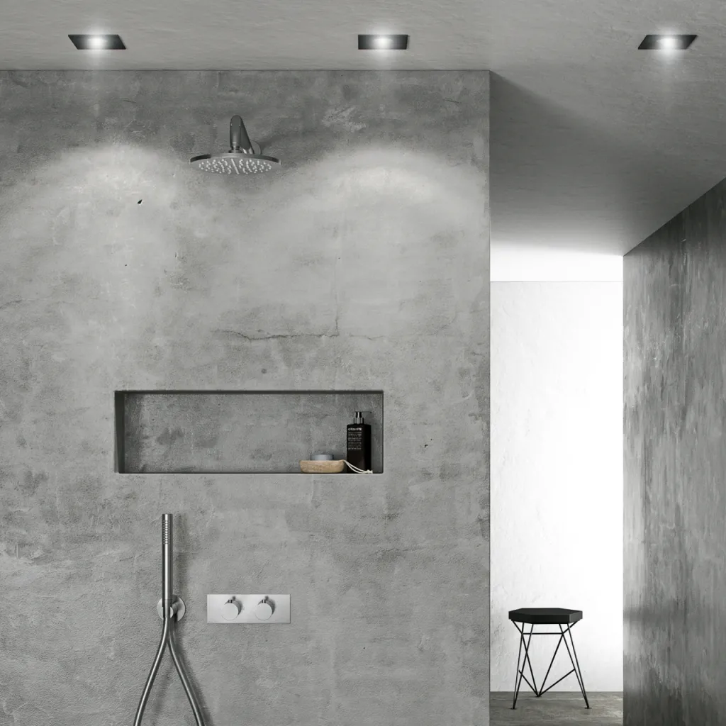 Classwell C18 S01 - Thermostat set Rain DeLuxe Ø20, wall, Brushed Stainless Steel