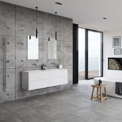 Pulcher Mood 160D Soft - Bathroom furniture 160x46 cm, Mathvid w/ SolidTec®. wash