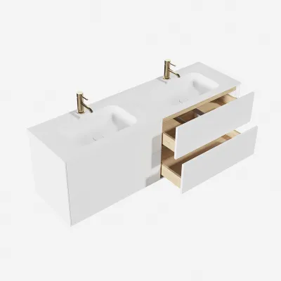 Pulcher Mood 160D Soft - Bathroom furniture 160x46 cm, Mathvid w/ SolidTec®. wash