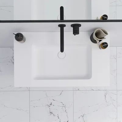 Pulcher Mood 80 Soho - Bathroom furniture 80x46 cm, Matt white w/ SolidTec® sink