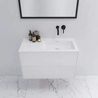 Pulcher Mood 90R Soho - Bathroom furniture 90x46 cm, Mathvid w/ SolidTec® sink