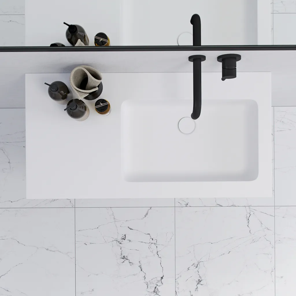 Pulcher Mood 90R Soho - Bathroom furniture 90x46 cm, Mathvid w/ SolidTec® sink