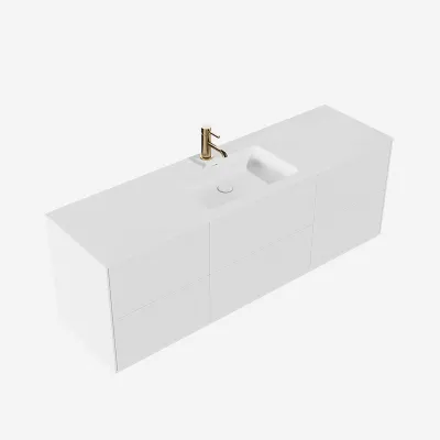 Pulcher Mood 160 Soho - Bathroom furniture 160x46, Mathvid SolidTec®