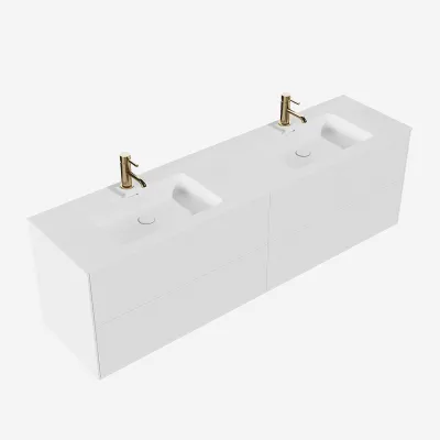 Pulcher Mood 180D Soho - Bathroom furniture 180x46 cm, Mathvid w/ SolidTec® sink